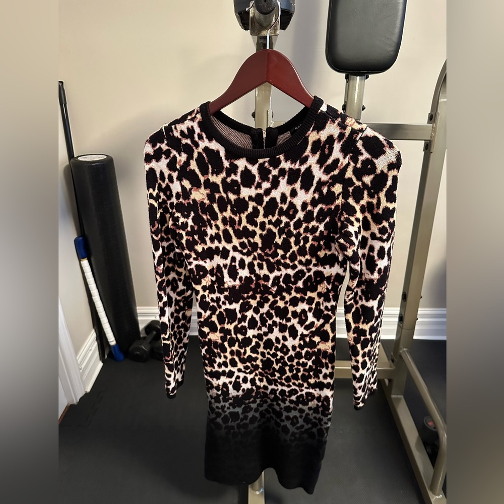 Marciano Leopard Print Sweater Dress!